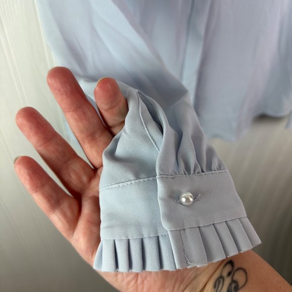 Loft Blouse Blue NWT Size XXS‎ - Picture 2 of 6